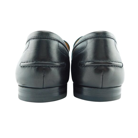 Gucci Jordaan Black Leather Classic Horse Bit Slip-on Loafers 8 UK - Picture 6 of 9